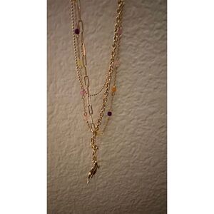 Disney Journey Into Imagination Figment Pendant Necklace Multicolor Beads